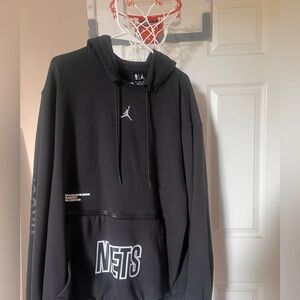 Men's Jordan Brand Brooklyn Nets Courtside Statement Edition Pullover Hoodie
